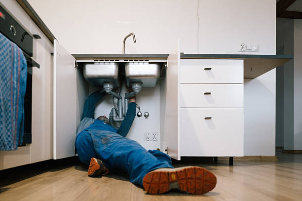 Professional Drain Cleaning technician working in Taunton, MA